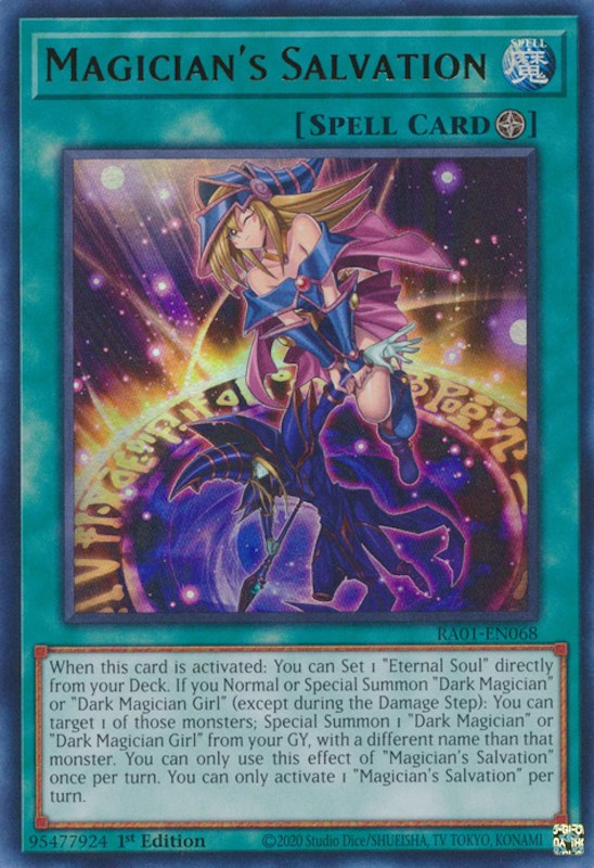 Magician's Salvation [RA01-EN068] Ultra Rare | Good Games Adelaide SA