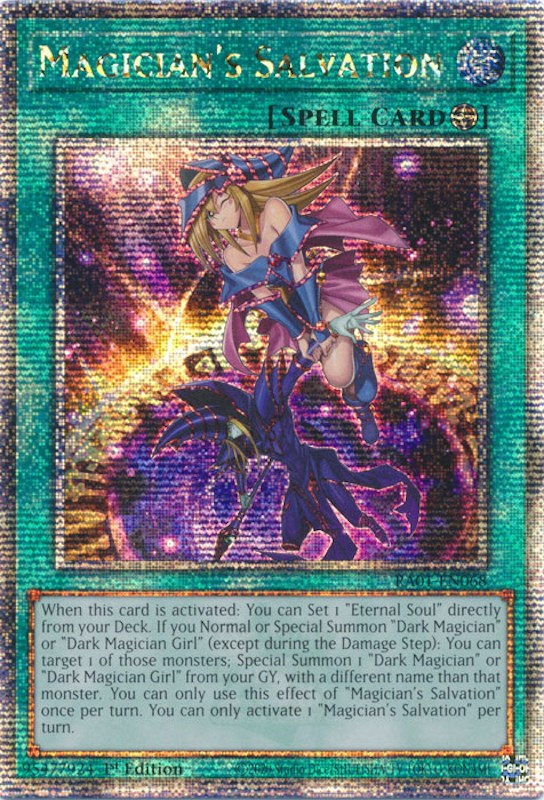 Magician's Salvation [RA01-EN068] Quarter Century Secret Rare | Good Games Adelaide SA