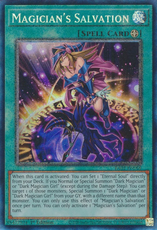 Magician's Salvation [RA01-EN068] Prismatic Collector's Rare | Good Games Adelaide SA