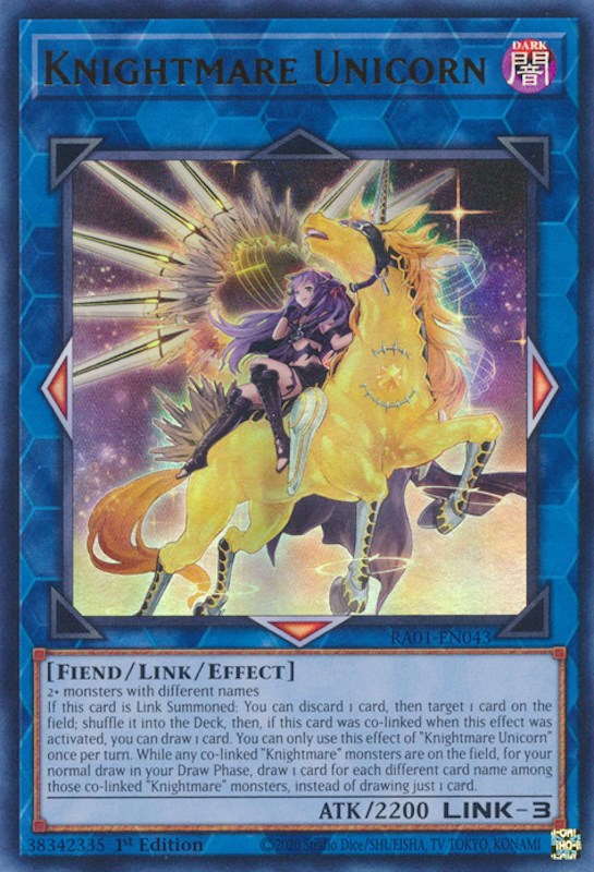 Knightmare Unicorn (Alternate Art) [RA01-EN043] Ultra Rare | Good Games Adelaide SA