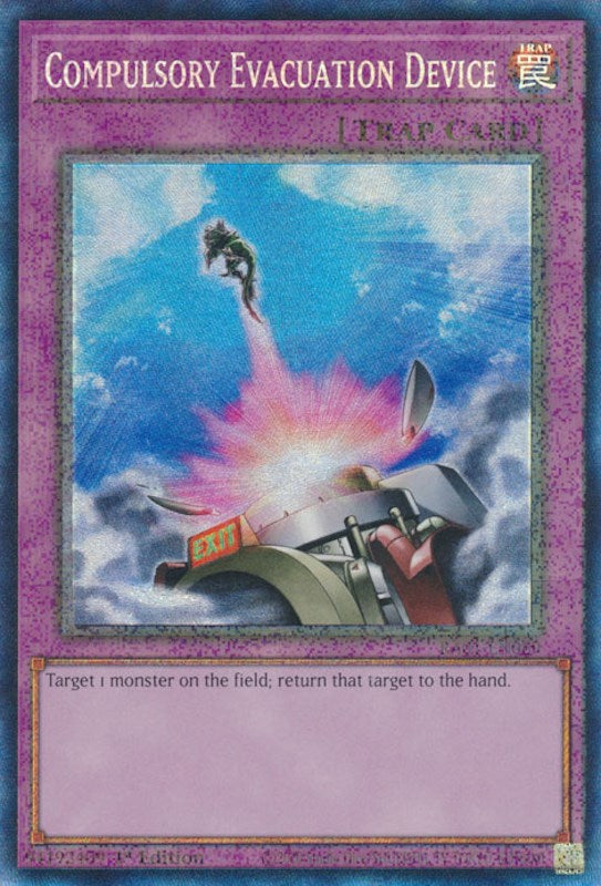 Compulsory Evacuation Device [RA01-EN069] Prismatic Collector's Rare | Good Games Adelaide SA