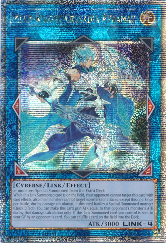Mekk-Knight Crusadia Avramax [RA01-EN044] Quarter Century Secret Rare | Good Games Adelaide SA