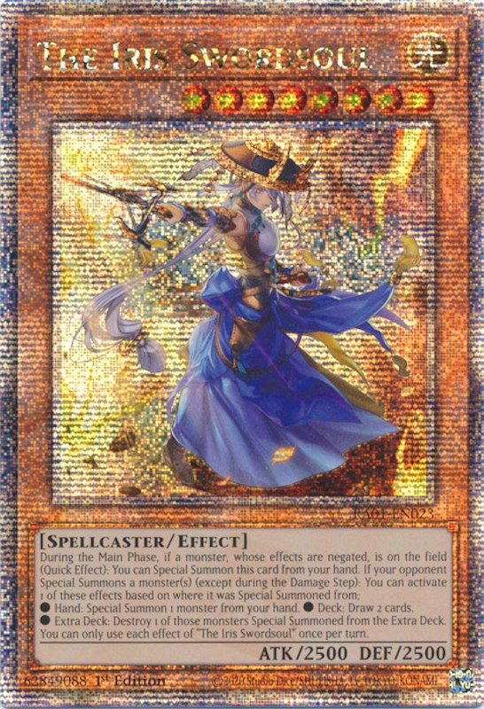The Iris Swordsoul [RA01-EN023] Quarter Century Secret Rare | Good Games Adelaide SA