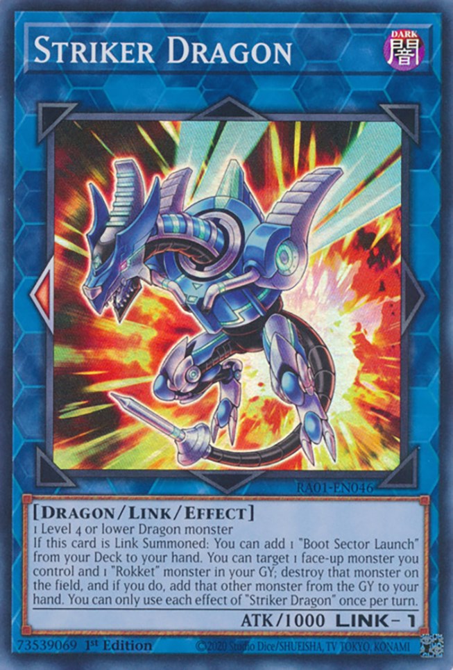 Striker Dragon [RA01-EN046] Super Rare | Good Games Adelaide SA