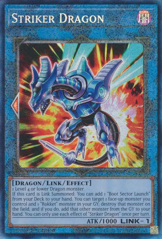 Striker Dragon [RA01-EN046] Prismatic Collector's Rare | Good Games Adelaide SA