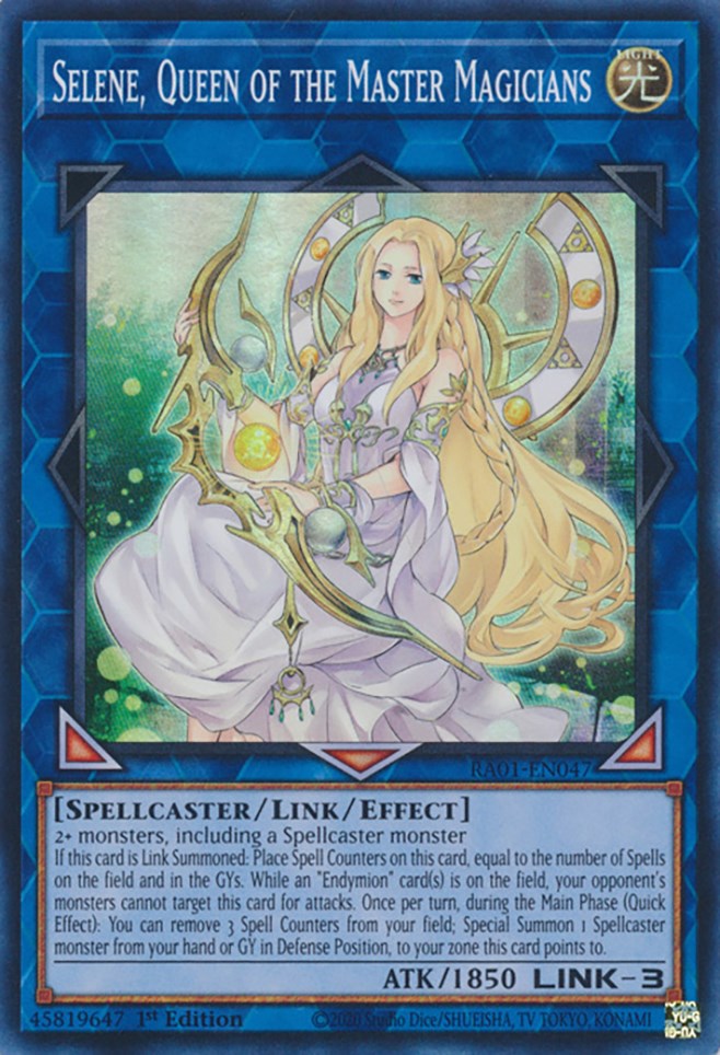 Selene, Queen of the Master Magicians [RA01-EN047] Super Rare | Good Games Adelaide SA