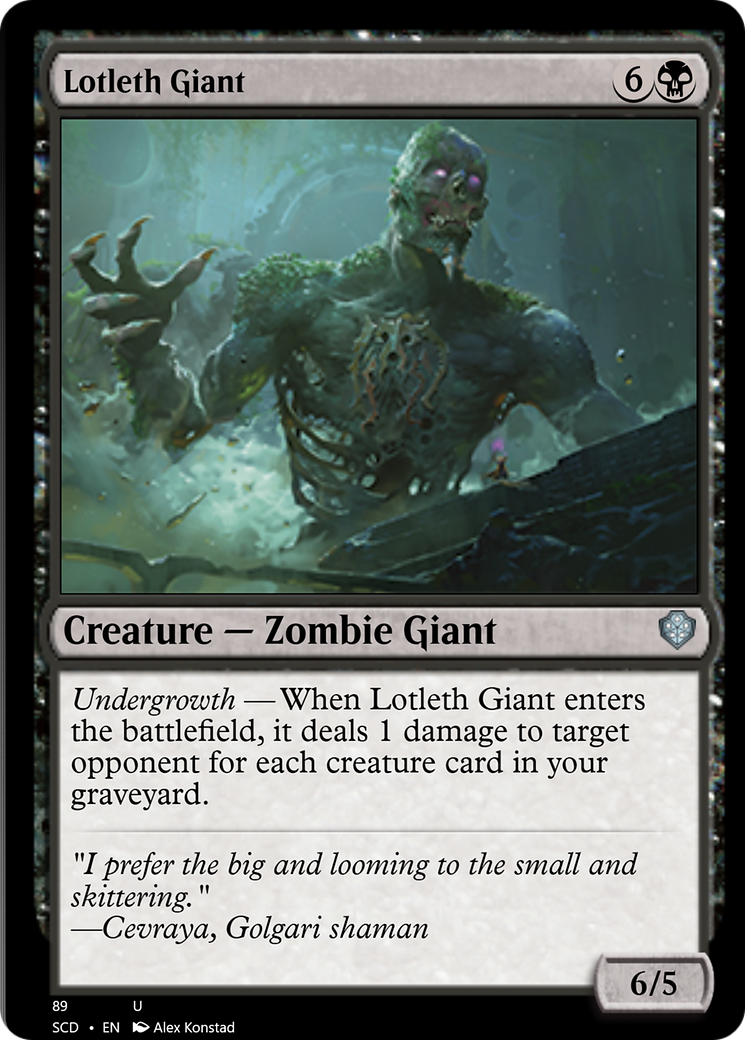 Lotleth Giant [Starter Commander Decks] | Good Games Adelaide SA