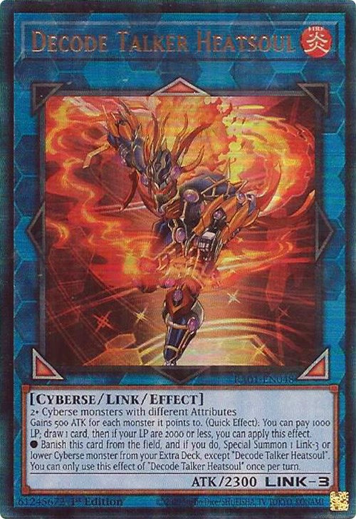 Decode Talker Heatsoul [RA01-EN048] Prismatic Ultimate Rare | Good Games Adelaide SA