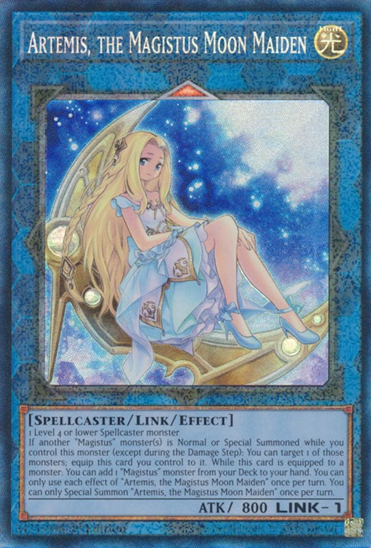 Artemis, the Magistus Moon Maiden [RA01-EN049] Prismatic Collector's Rare | Good Games Adelaide SA