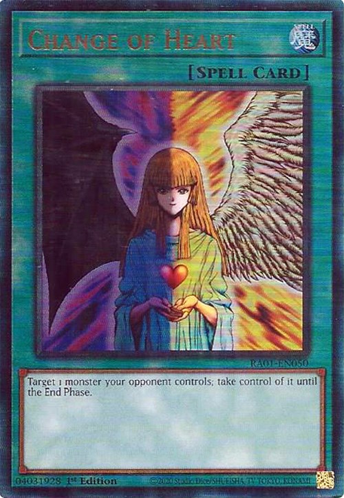 Change of Heart [RA01-EN050] Prismatic Ultimate Rare | Good Games Adelaide SA