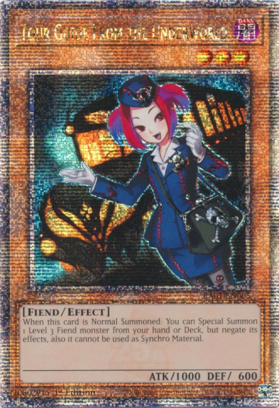 Tour Guide From the Underworld [RA01-EN005] Quarter Century Secret Rare | Good Games Adelaide SA