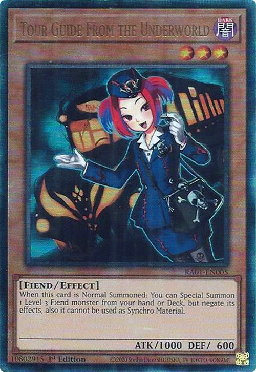 Tour Guide From the Underworld [RA01-EN005] Prismatic Ultimate Rare | Good Games Adelaide SA