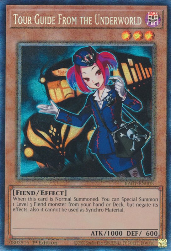 Tour Guide From the Underworld [RA01-EN005] Prismatic Collector's Rare | Good Games Adelaide SA