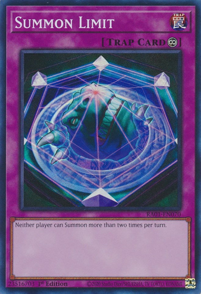 Summon Limit [RA01-EN070] Super Rare | Good Games Adelaide SA