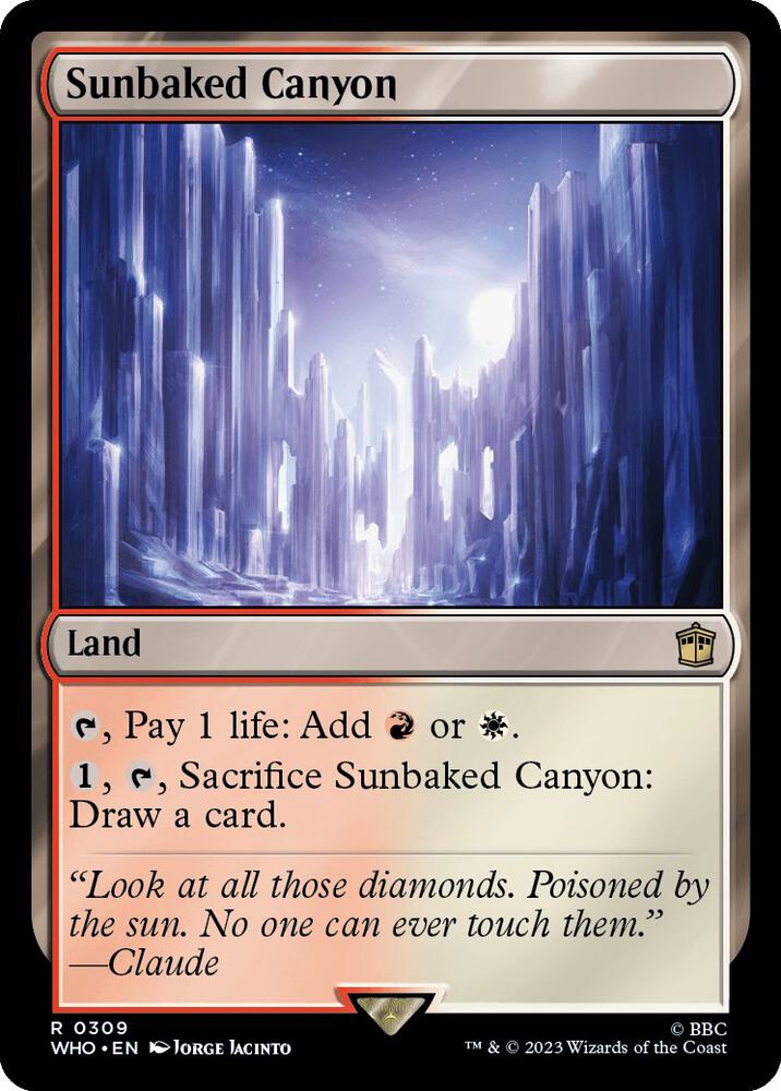 Sunbaked Canyon 309 (Universes Beyond: Doctor Who)  - Foil | Good Games Adelaide SA