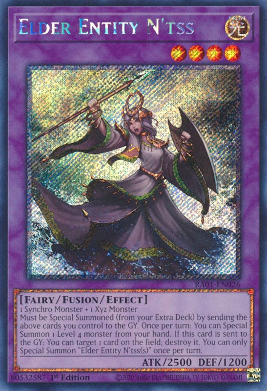 Elder Entity N'tss [RA01-EN026] Platinum Secret Rare | Good Games Adelaide SA