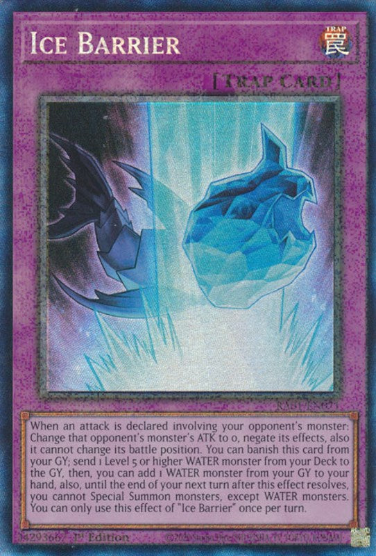 Ice Barrier [RA01-EN071] Prismatic Collector's Rare | Good Games Adelaide SA