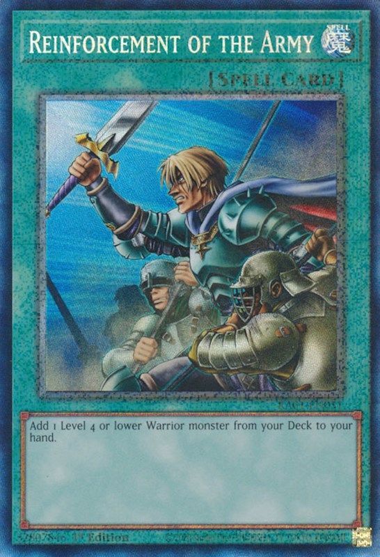 Reinforcement of the Army [RA01-EN051] Prismatic Collector's Rare | Good Games Adelaide SA