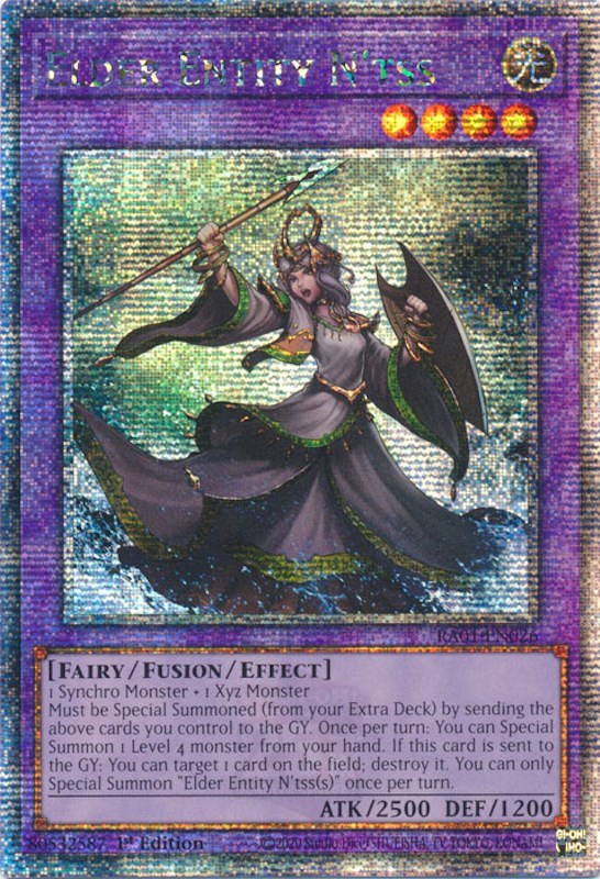 Elder Entity N'tss [RA01-EN026] Quarter Century Secret Rare | Good Games Adelaide SA