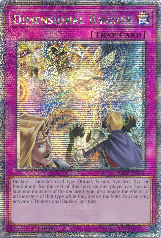 Dimensional Barrier [RA01-EN072] Quarter Century Secret Rare | Good Games Adelaide SA