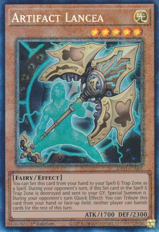 Artifact Lancea [RA01-EN006] Prismatic Collector's Rare | Good Games Adelaide SA
