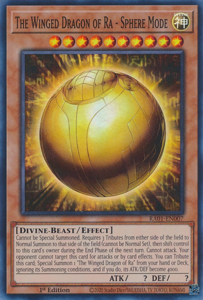 The Winged Dragon of Ra - Sphere Mode [RA01-EN007] Super Rare | Good Games Adelaide SA