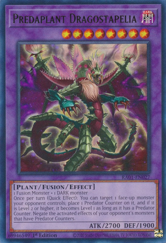 Predaplant Dragostapelia [RA01-EN027] Ultra Rare | Good Games Adelaide SA