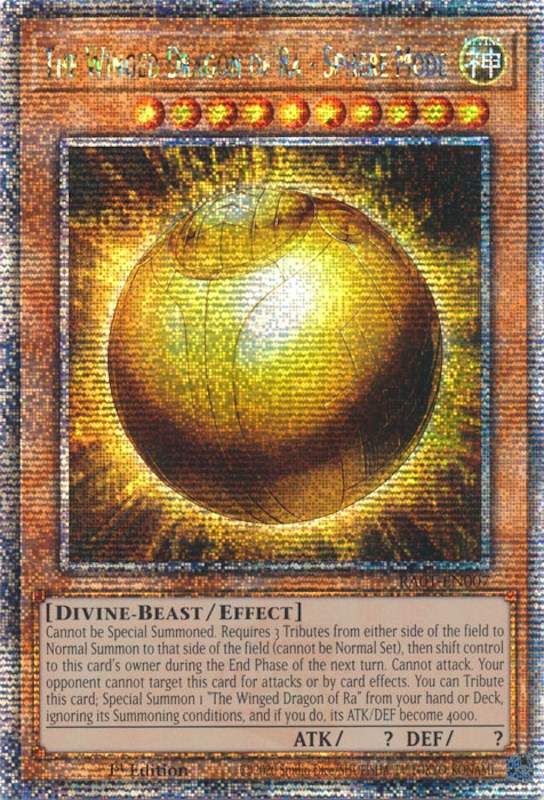 The Winged Dragon of Ra - Sphere Mode [RA01-EN007] Quarter Century Secret Rare | Good Games Adelaide SA