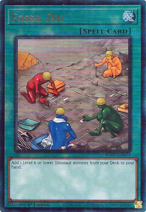 Fossil Dig [RA01-EN053] Prismatic Ultimate Rare | Good Games Adelaide SA