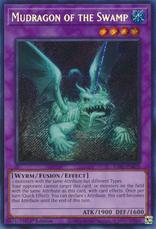 Mudragon of the Swamp [RA01-EN028] Secret Rare | Good Games Adelaide SA
