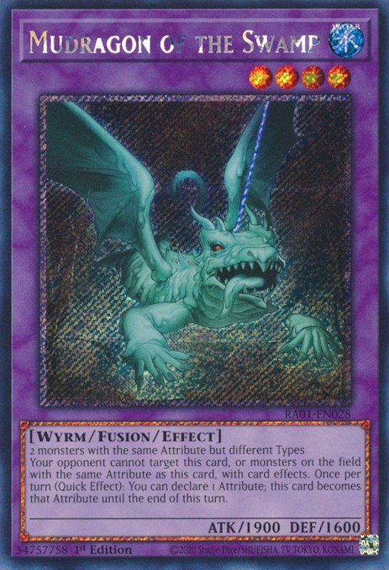Mudragon of the Swamp [RA01-EN028] Platinum Secret Rare | Good Games Adelaide SA
