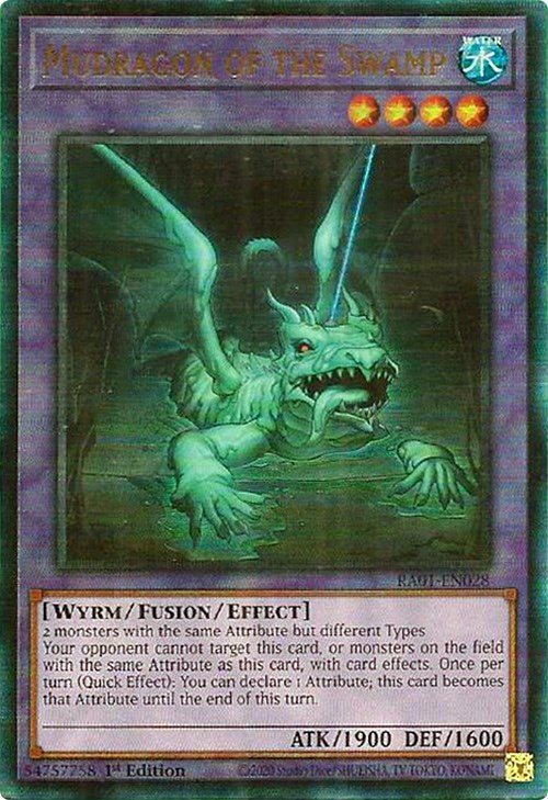 Mudragon of the Swamp [RA01-EN028] Prismatic Ultimate Rare | Good Games Adelaide SA