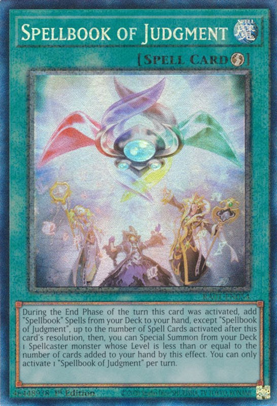 Spellbook of Judgment [RA01-EN054] Prismatic Collector's Rare | Good Games Adelaide SA