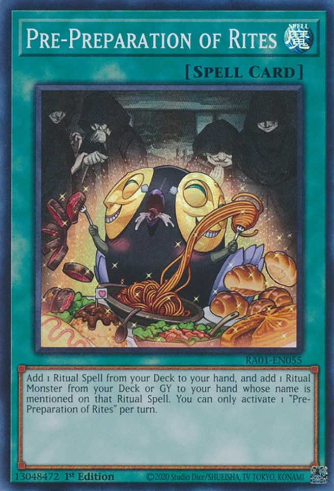 Pre-Preparation of Rites [RA01-EN055] Super Rare | Good Games Adelaide SA