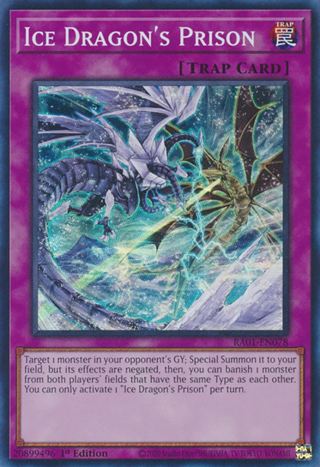 Ice Dragon's Prison [RA01-EN078] Super Rare | Good Games Adelaide SA
