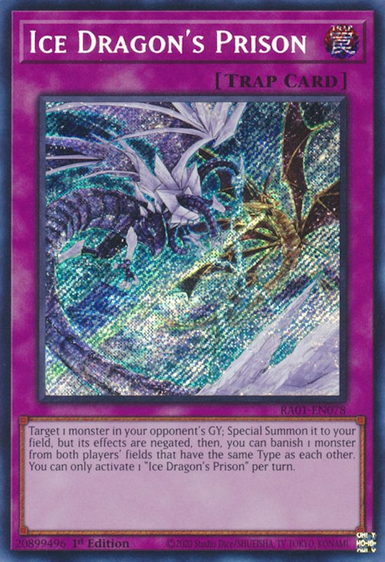 Ice Dragon's Prison [RA01-EN078] Secret Rare | Good Games Adelaide SA