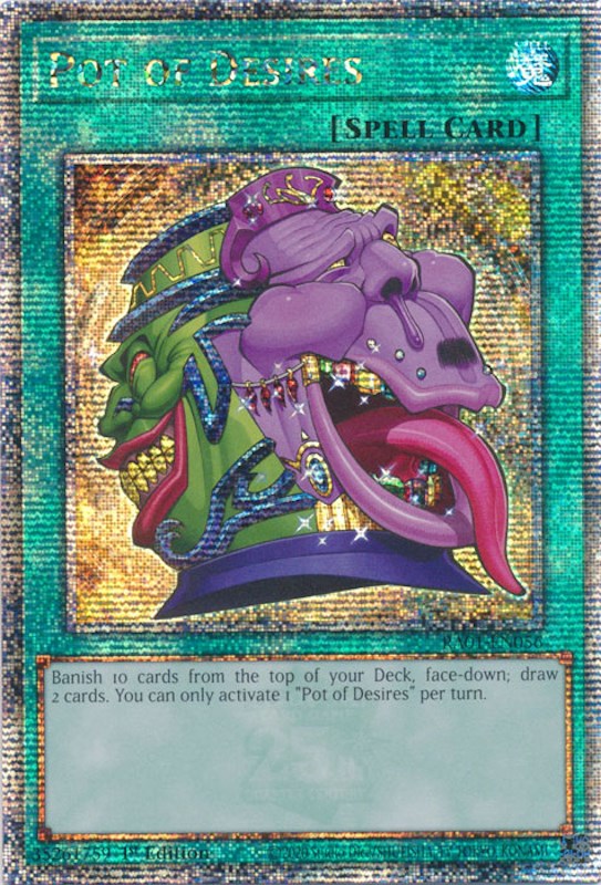 Pot of Desires [RA01-EN056] Quarter Century Secret Rare | Good Games Adelaide SA