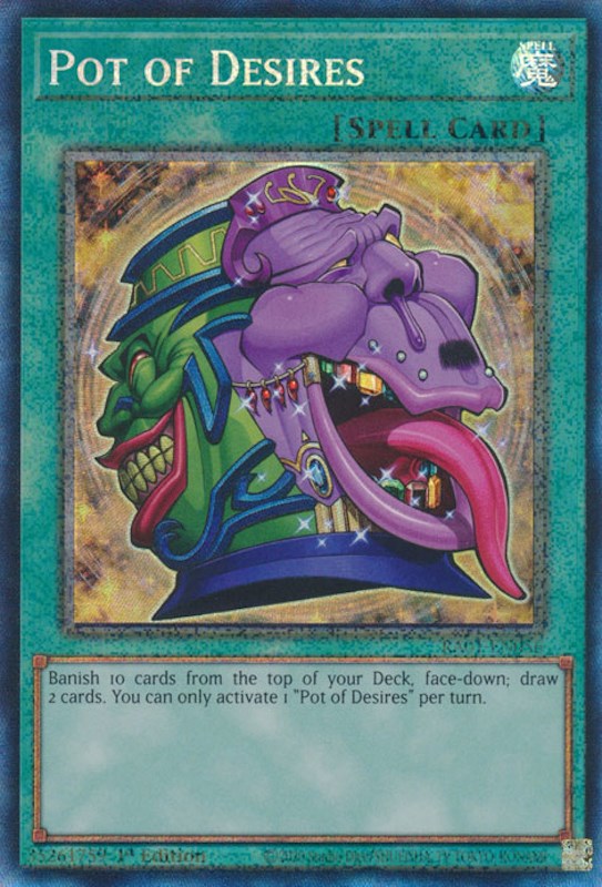 Pot of Desires [RA01-EN056] Prismatic Collector's Rare | Good Games Adelaide SA