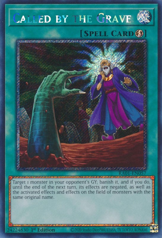 Called by the Grave [RA01-EN057] Platinum Secret Rare | Good Games Adelaide SA