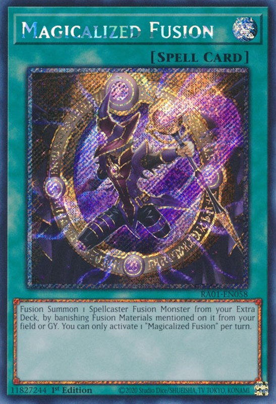 Magicalized Fusion [RA01-EN058] Platinum Secret Rare | Good Games Adelaide SA