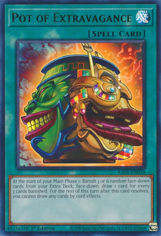 Pot of Extravagance [RA01-EN059] Ultra Rare | Good Games Adelaide SA