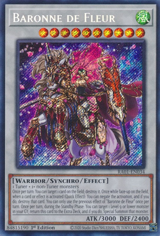 Baronne de Fleur [RA01-EN034] Secret Rare | Good Games Adelaide SA