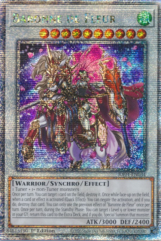 Baronne de Fleur [RA01-EN034] Quarter Century Secret Rare | Good Games Adelaide SA