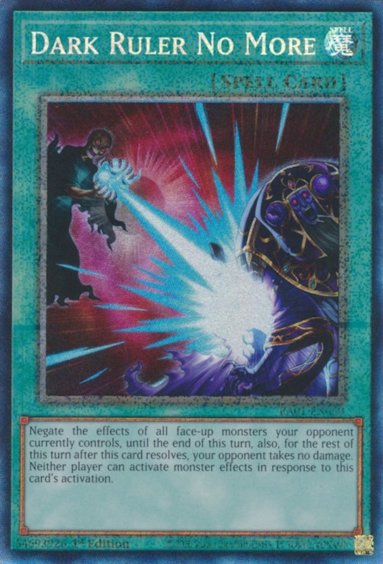 Dark Ruler No More [RA01-EN060] Prismatic Collector's Rare | Good Games Adelaide SA