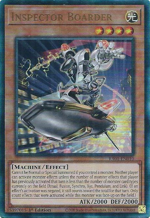 Inspector Boarder [RA01-EN010] Prismatic Ultimate Rare | Good Games Adelaide SA