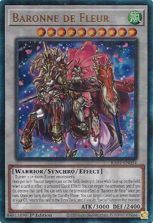 Baronne de Fleur [RA01-EN034] Prismatic Ultimate Rare | Good Games Adelaide SA