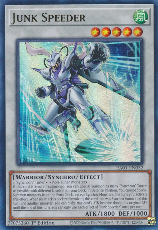 Junk Speeder [RA01-EN032] Ultra Rare | Good Games Adelaide SA