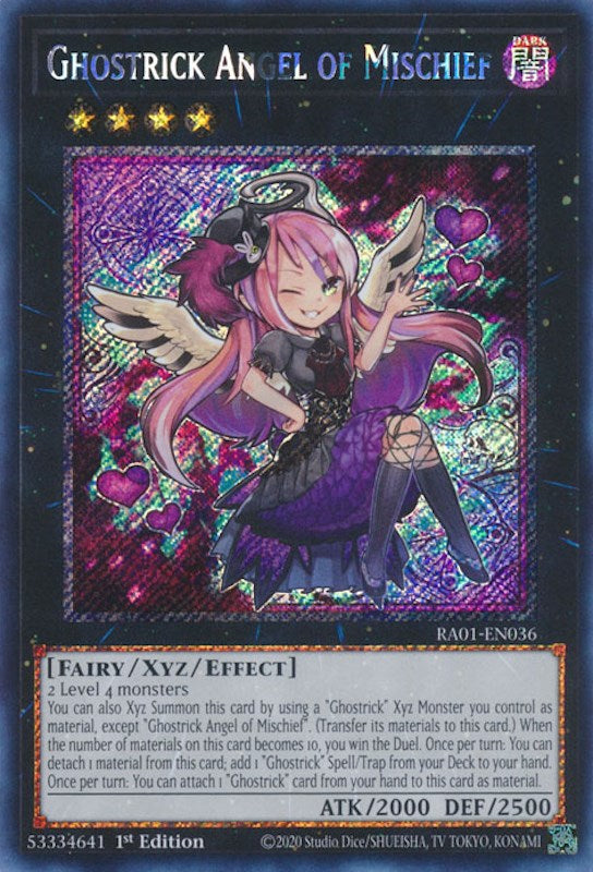 Ghostrick Angel of Mischief [RA01-EN036] Platinum Secret Rare | Good Games Adelaide SA