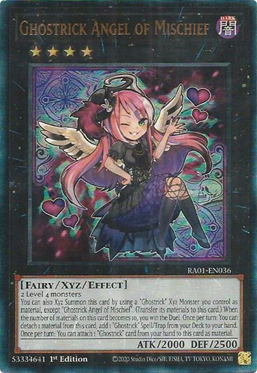 Ghostrick Angel of Mischief [RA01-EN036] Prismatic Ultimate Rare | Good Games Adelaide SA