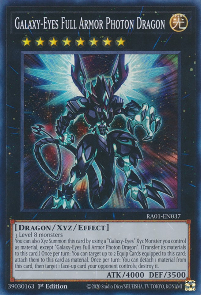 Galaxy-Eyes Full Armor Photon Dragon [RA01-EN037] Super Rare | Good Games Adelaide SA